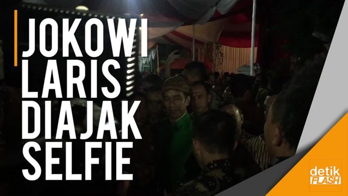 Midodareni Usai, Relawan Serbu Jokowi Berebut Selfie