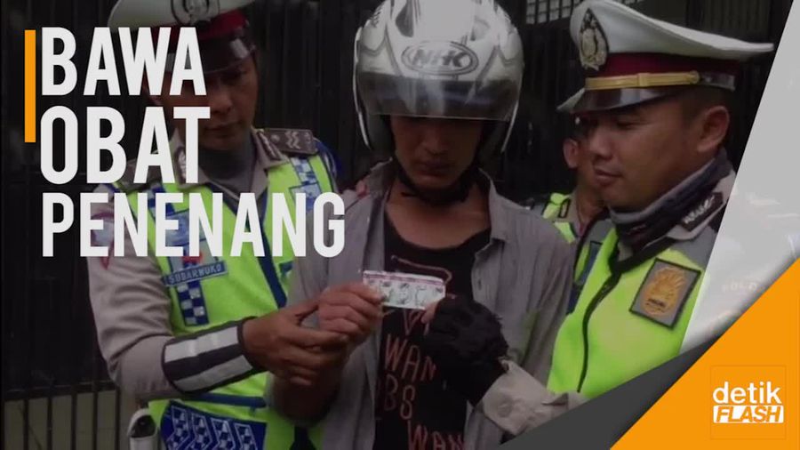 Ada Razia, Pria Ini Kabur dan Buang Obat Penenang