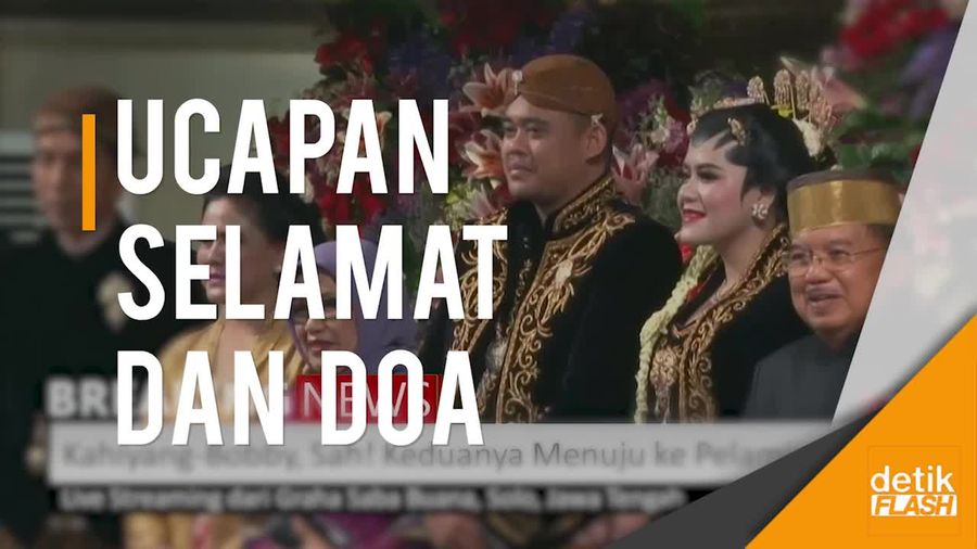 Ucapan Selamat dan Doa Tamu Pejabat Negara untuk Kahiyang-Bobby