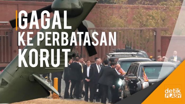 Cuaca Buruk, Trump Gagal Kunjungi Perbatasan Korut