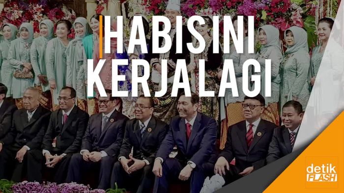 Kabinet Kerja Kompak di Resepsi Kahiyang-Bobby