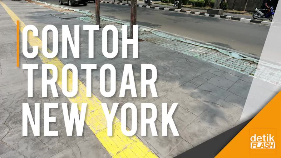 Bang Sandi Ingin Trotoar Sudirman-Thamrin Lebih Kekinian