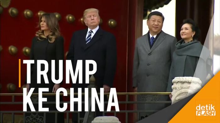 Tiba di Tiongkok, Trump Berkeliling Forbidden City
