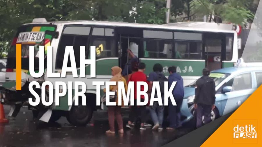 Sopir Tembak Bikin Celaka di Dekat Mabes Polri