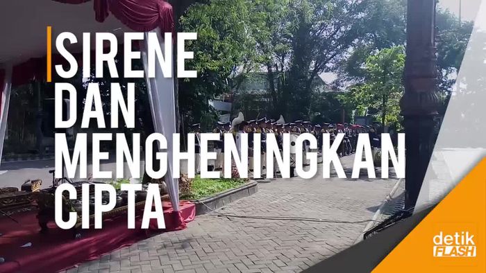 Raungan Sirene Iringi Hening Cipta di Balai Kota Surakarta