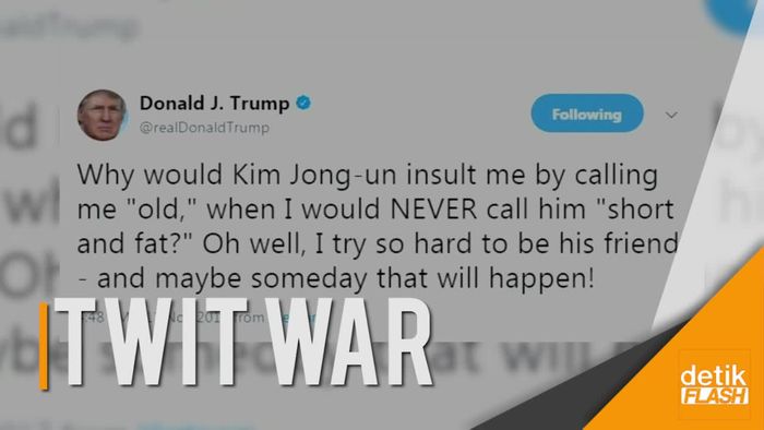 Donald Trump Ejek Kim Jong-un  