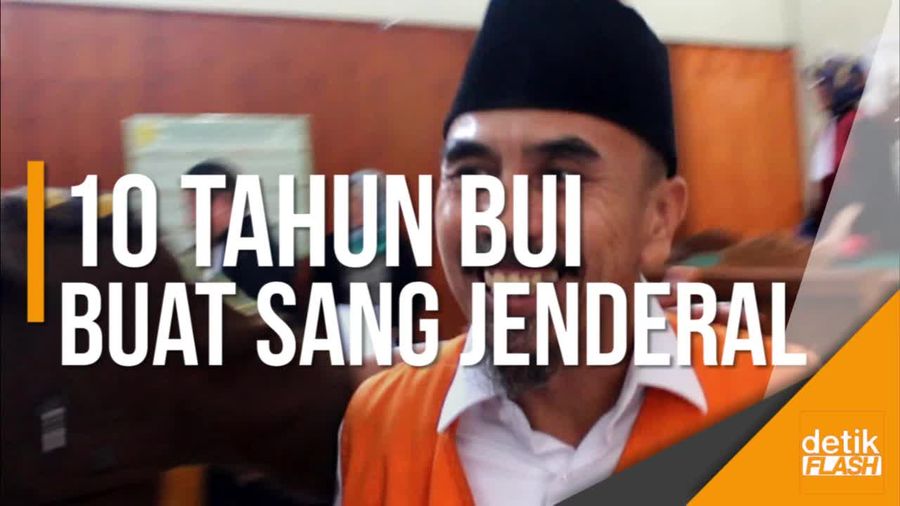 Wawan Sang Jenderal NII Divonis 10 Tahun Bui