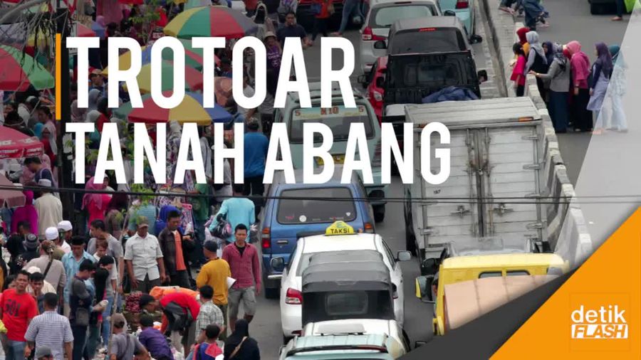 Pak Anies, Trotoar Tanah Abang Jadi Lahan Persewaan Ilegal?