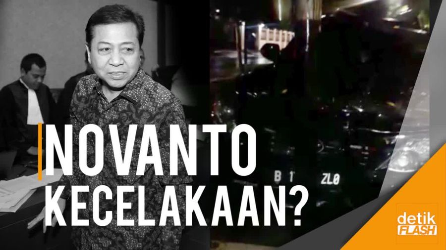 Beredar Video Mobil Novanto Alami Kecelakaan