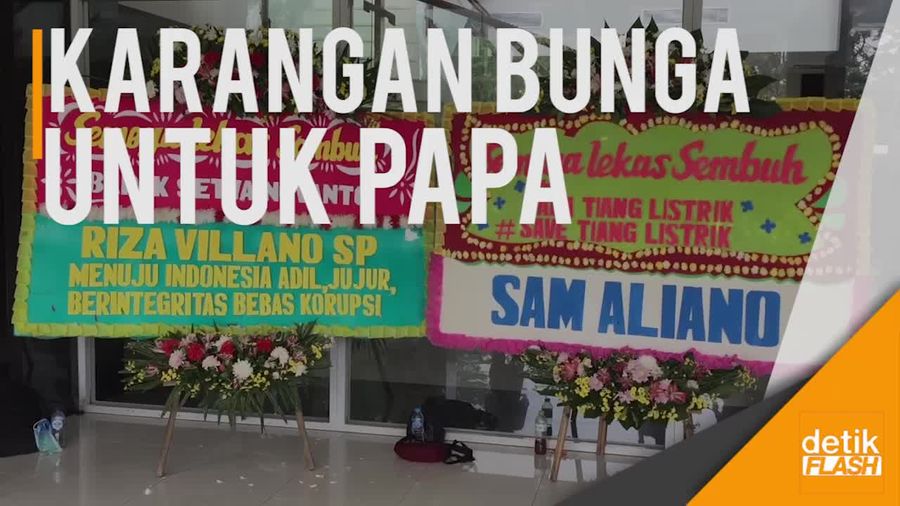 #Save Tiang Listrik, Karangan Bunga Satire Buat Novanto