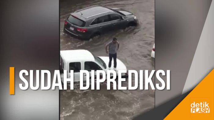 Jeddah Banjir setelah Hujan Lebat, Jalanan dan Mobil Terendam