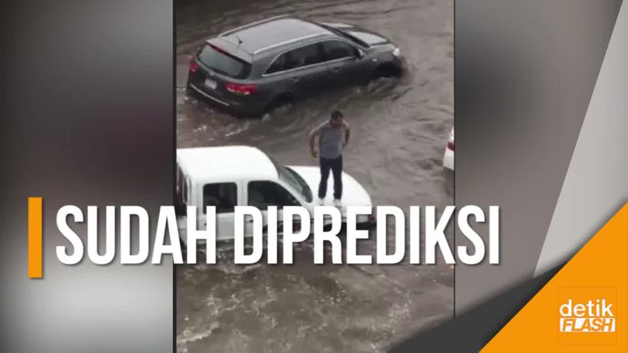 Jeddah Banjir setelah Hujan Lebat, Jalanan dan Mobil Terendam