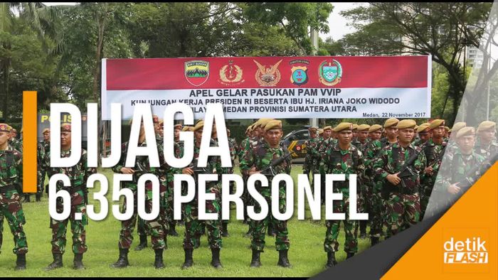 Petugas Gabungan Kumpul Jelang Persiapan Resepsi Kahiyang-Bobby