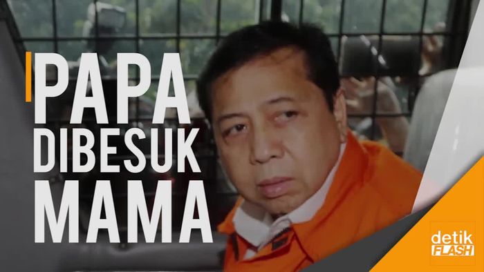 Papa Novanto Dibesuk Sang Istri di Rutan KPK