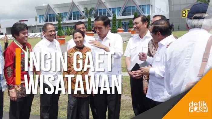 Jokowi Resmikan Terminal Bandara Internasional Silangit