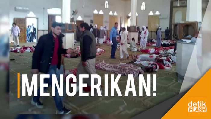 Suasana Horor Usai Bom di Masjid Mesir yang Tewaskan Ratusan Orang