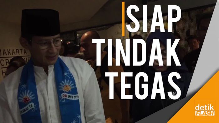 Sandi Cari Identitas Pol PP yang Main Mata dengan PKL Tanah Abang