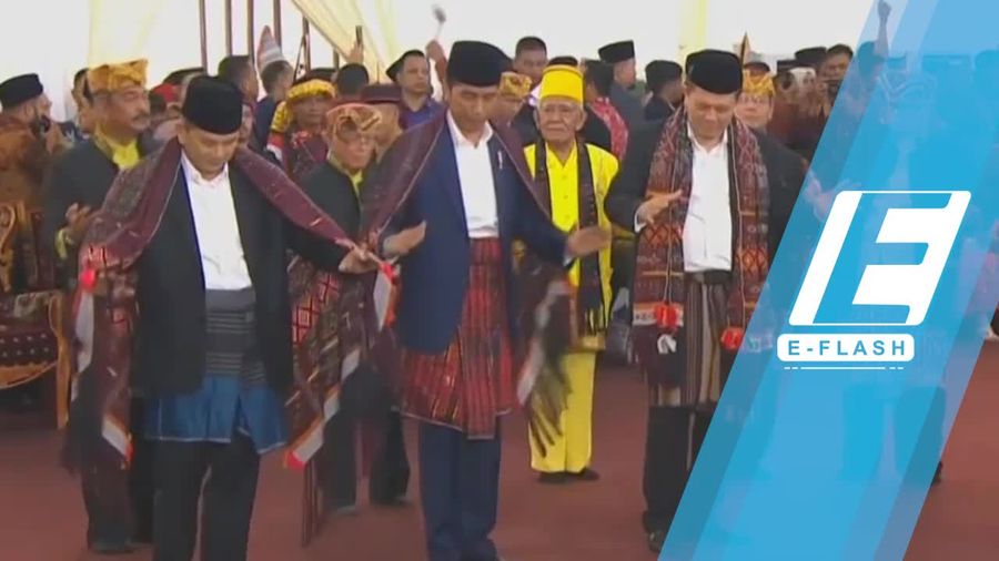 Melihat Aksi Jokowi Manortor