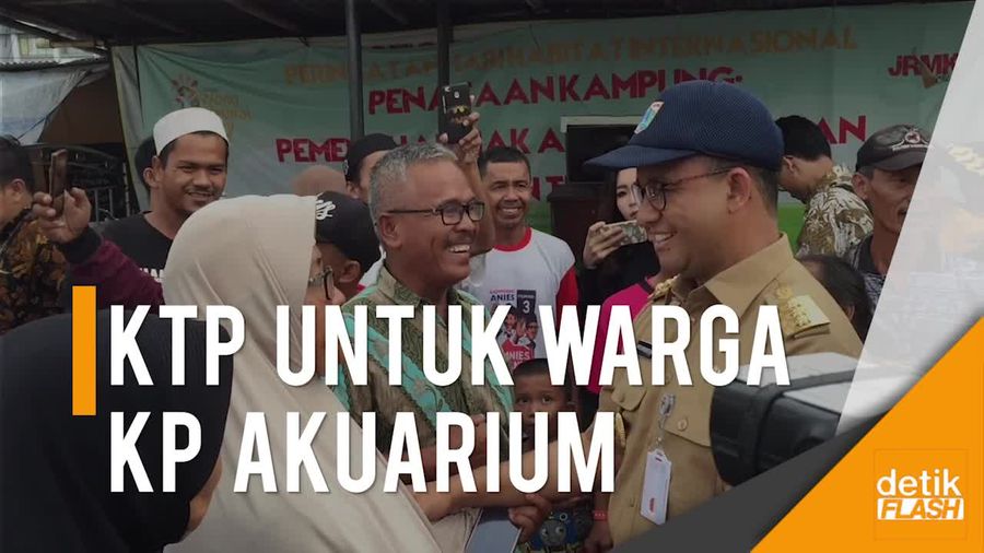 Sambangi Kp Akuarium, Anies Janji Segera Wujudkan KTP dan Shelter