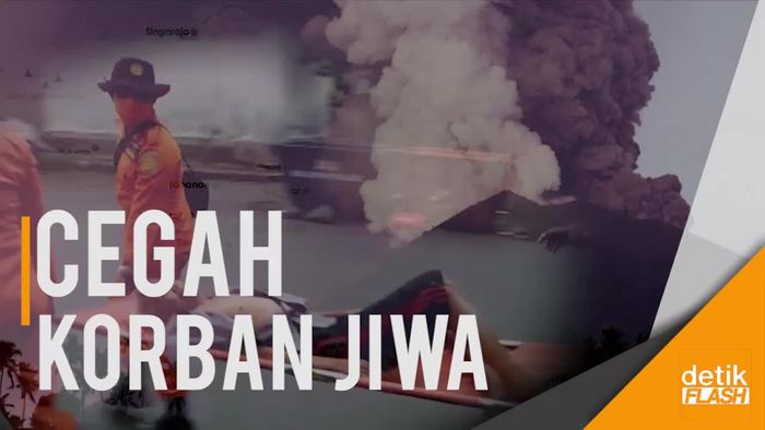 Status Gunung Agung Awas, Petugas Evakuasi Warga  