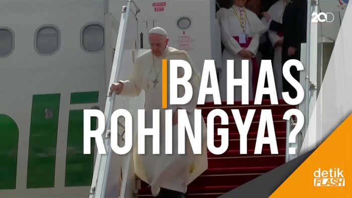 Paus Fransiskus Kunjungi Myanmar di Tengah Konflik Rohingya