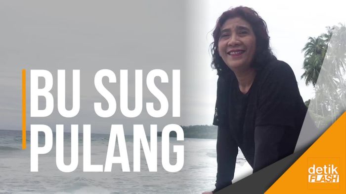 Pulang dari Jenewa, Ini Gaya Menteri Susi Setibanya di Tanah Air
