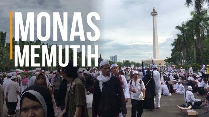 Suasana Terkini Reuni 212 di Monas