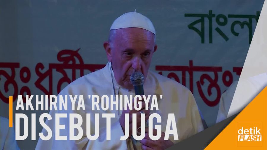 Akhirnya Paus Fransiskus Sebut Kata Rohingya