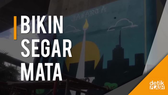 Begini Kerennya Mural di Jalan Layang Casablanca