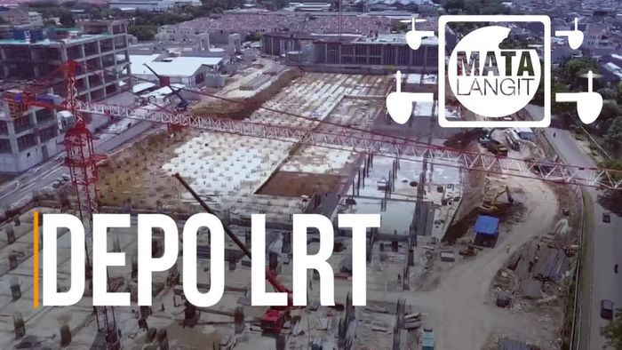 Melihat Luasnya Depo LRT Kelapa Gading 