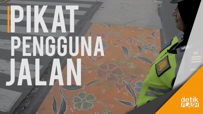 Kota Ini Punya Mural Batik di Zebra Cross, Bukan untuk Selfie Ya