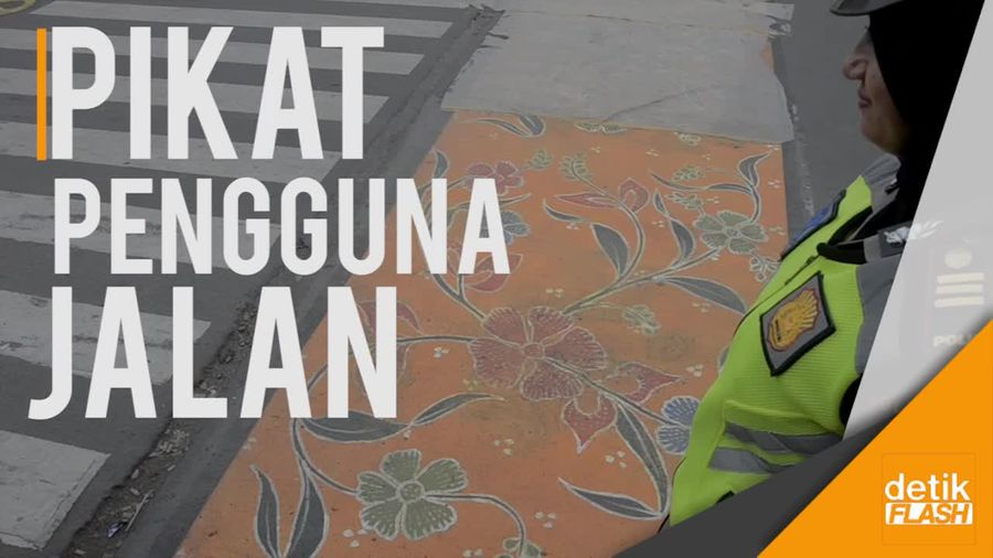 Kota Ini Punya Mural Batik di Zebra Cross, Bukan untuk Selfie Ya