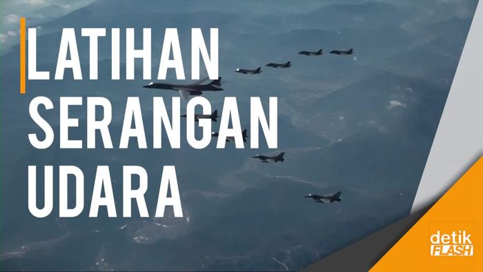 Manuver Jet Tempur AS di Langit Korea