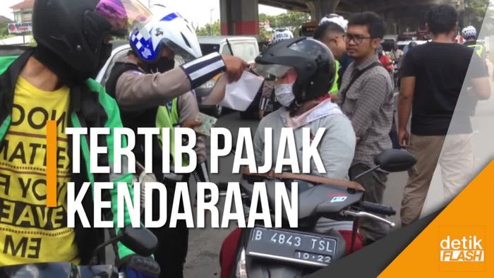 Razia Penunggak Pajak Kendaraan Bermotor di Jaktim