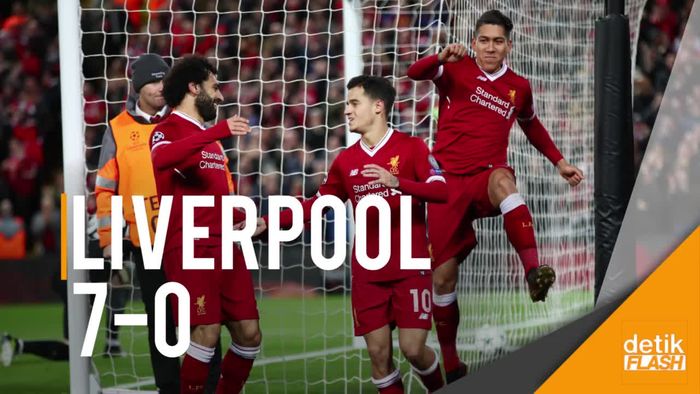  Liverpool Pesta Gol, 5 Klub Inggris Lolos ke 16 Besar