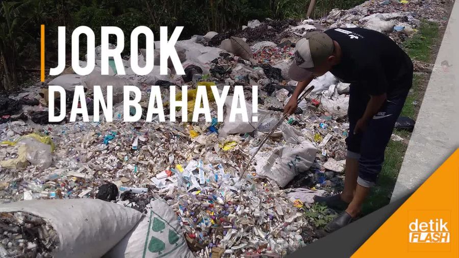 Tumpukan Limbah Medis di Pinggir Jalan Gegerkan Cirebon