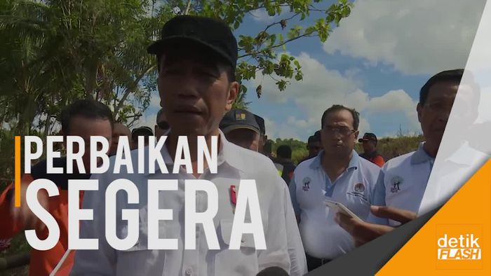 Blusukan di Kawasan Bencana, Jokowi Pastikan Korban Bencana Ditangani