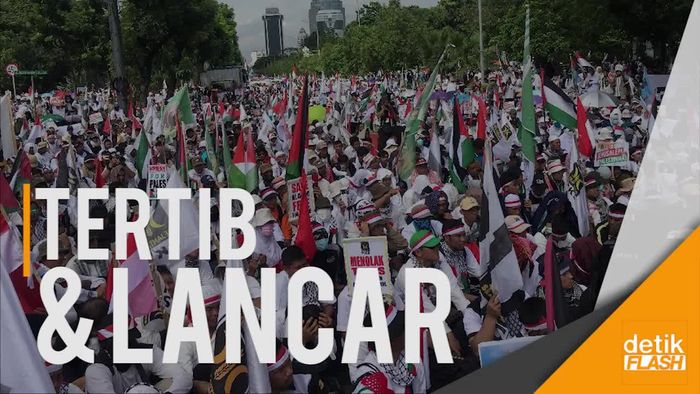 Aksi Bela Palestina Berjalan Tertib dan Lancar