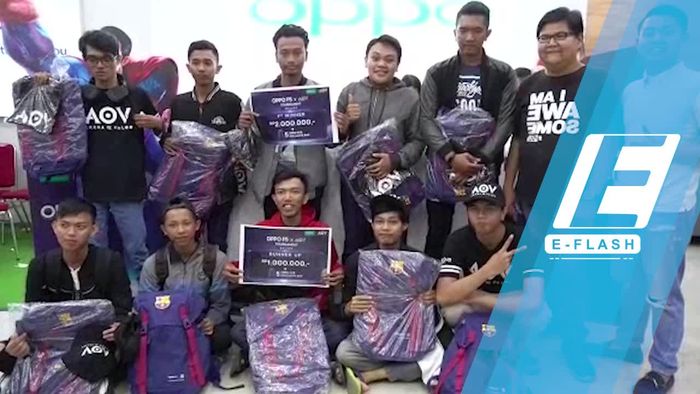 Selamat! Ini Pemenang Turnamen Oppo F5 x AoV di Malang