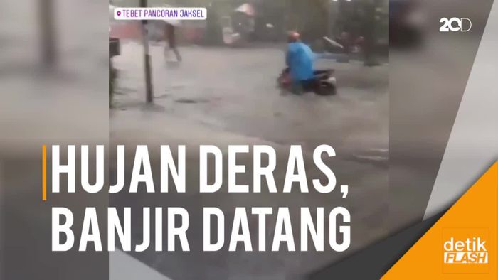 Genangan di Tebet Datang di Kala Hujan Deras Saja