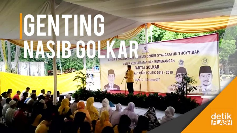 Diguyur Hujan, Acara Zikir dan Doa Bersama di DPP Golkar Bubar