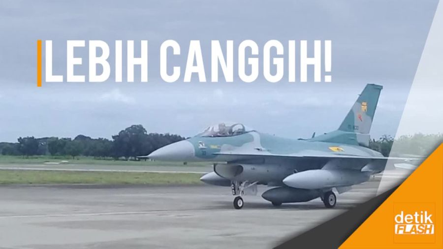 Wuz! Empat Pesawat Tempur F-16 C Tiba di Lanud Iswahjudi