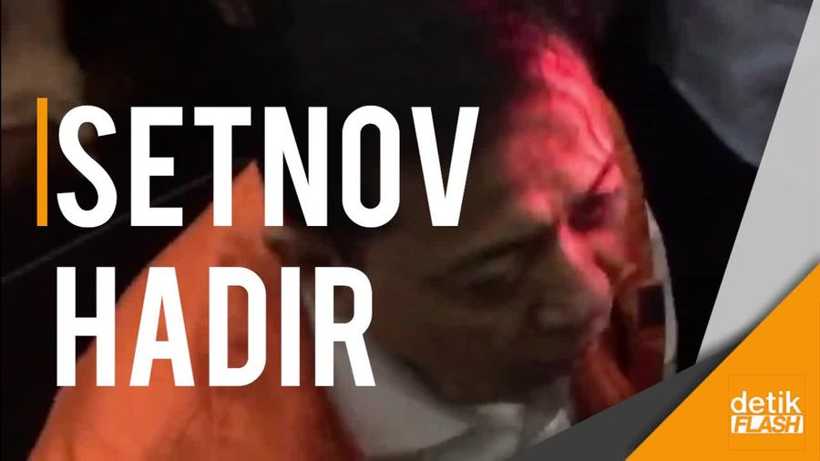 Setnov Hadiri Sidang Perdana Pembacaan Dakwaan Kasusnya