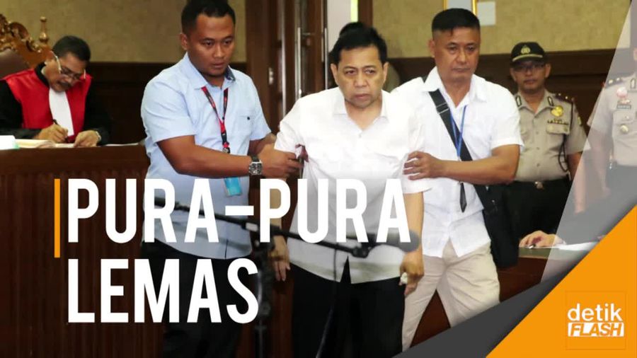 Setnov Masih Berulah di Kursi Pesakitan