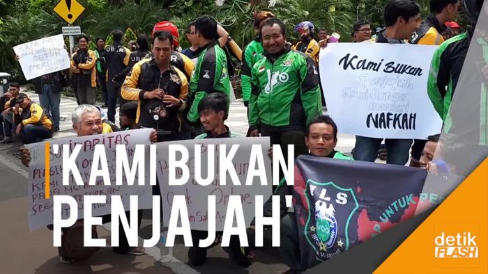 Driver Ojol di Surabaya Demo, Desak Diterbitkannya Payung Hukum
