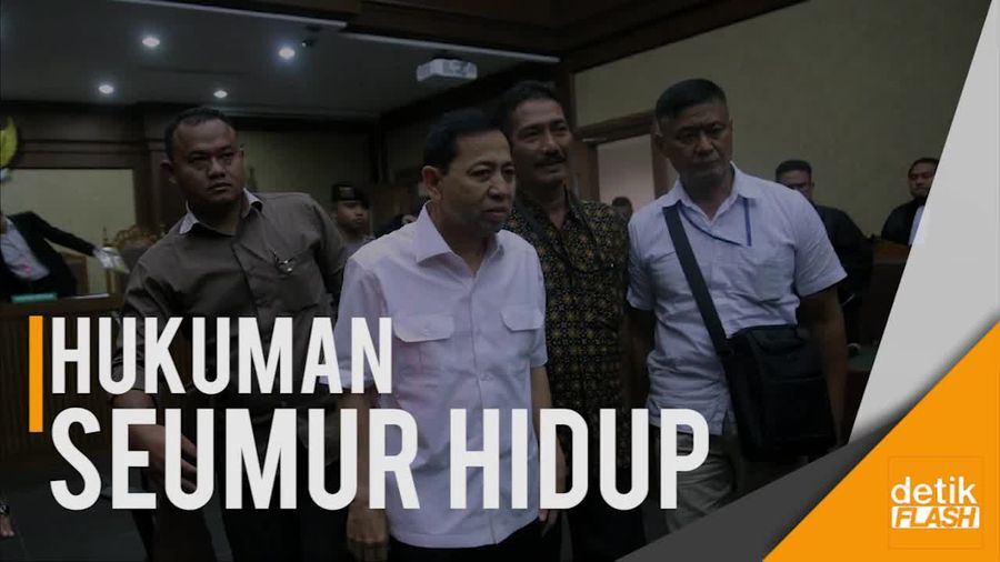 Novanto Terancam Hukuman Bui Seumur Hidup