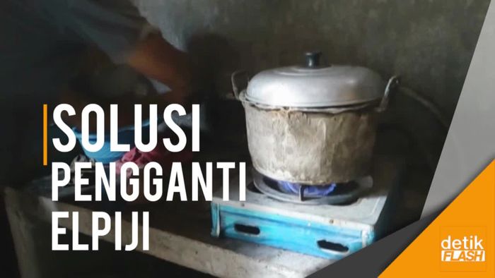 Tak Galau Elpiji Langka, Warga Mojokerto Manfaatkan Biogas Gratis