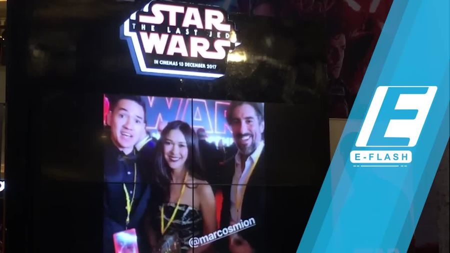 Nana Mirdad-Andrew White Nonton Star Wars: The Last Jedi di LA