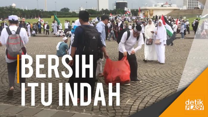 Usai Aksi Bela Palestina, Monas Tetap Bersih