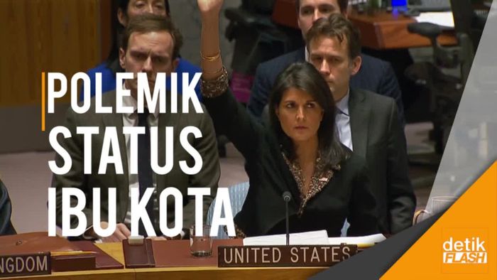 Momen Saat AS Veto Resolusi DK PBB Terkait Status Yerusalem
